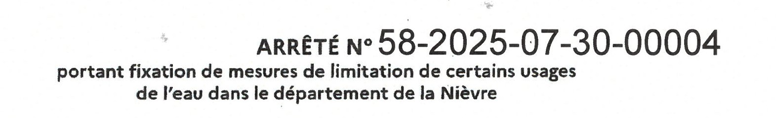usage de l'eau