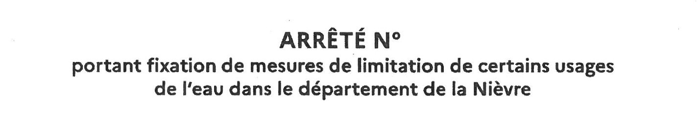 usage de l'eau